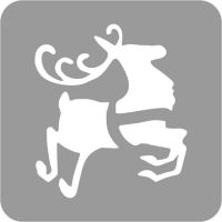 Boże Narodzenie - Szablon do tatuażu brokatowego