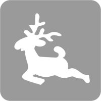 Boże Narodzenie - Szablon do tatuażu brokatowego