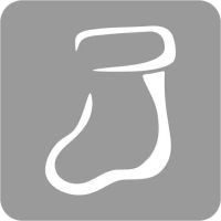 Boże Narodzenie - Szablon do tatuażu brokatowego