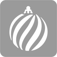 Boże Narodzenie - Szablon do tatuażu brokatowego