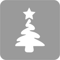 Boże Narodzenie - Szablon do tatuażu brokatowego