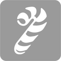 Boże Narodzenie - Szablon do tatuażu brokatowego