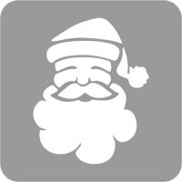 Boże Narodzenie - Szablon do tatuażu brokatowego