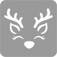 Boże Narodzenie - Szablon do tatuażu brokatowego