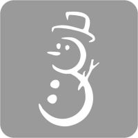 Boże Narodzenie - Szablon do tatuażu brokatowego