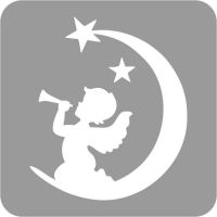 Boże Narodzenie- Szablon do tatuażu brokatowego