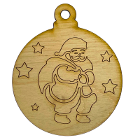 Zawieszka 9 cm z Mikołajem do zdobienia