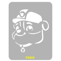 Piesek - Szablon do tatuażu brokatowego