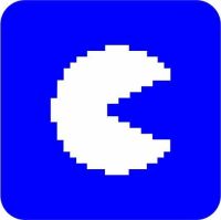 Packman - Szablon do tatuażu brokatowego