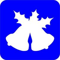 Dzwoneczki - Szablon do tatuażu brokatowego