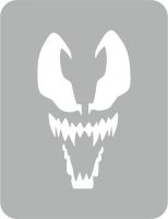 Venom - Szablon do tatuażu brokatowego