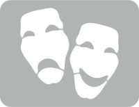 Maski - Szablon do tatuażu brokatowego