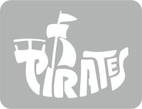 Pirat - Szablon do tatuażu brokatowego