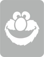 Elmo - Szablon do tatuażu brokatowego