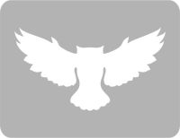 Sowa - Szablon do tatuażu brokatowego