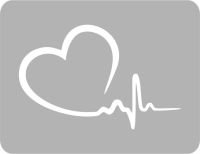 Serce - Szablon do tatuażu brokatowego