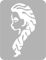 Bajkowe - Szablon do tatuażu brokatowego