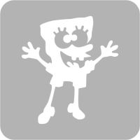 Spongebob - Szablon do tatuażu brokatowego