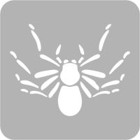 Pająk - Szablon do tatuażu brokatowego