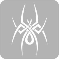 Pająk - Szablon do tatuażu brokatowego