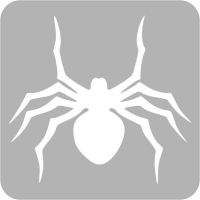 Pająk - Szablon do tatuażu brokatowego