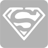 Super Man - Szablon do tatuażu brokatowego