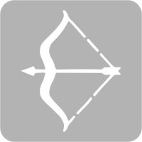 Łuk - Szablon do tatuażu brokatowego