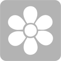 Kwiatek - Szablon do tatuażu brokatowego