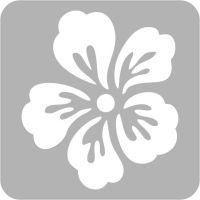 Kwiatek - Szablon do tatuażu brokatowego