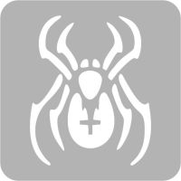 Pająk - Szablon do tatuażu brokatowego