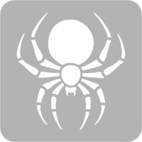 Pająk - Szablon do tatuażu brokatowego