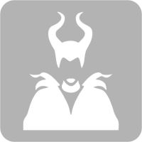 Czarownica - Szablon do tatuażu brokatowego