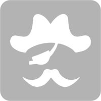 Pirat - Szablon do tatuażu brokatowego