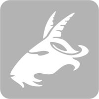 Znak Zodiaku Koziorożec - Szablon do tatuażu brokatowego