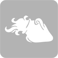 Znak Zodiaku Wodnik - Szablon do tatuażu brokatowego