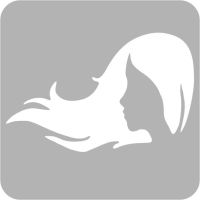 Panna - Szablon do tatuażu brokatowego