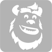 Bajkowe - Szablon do tatuażu brokatowego