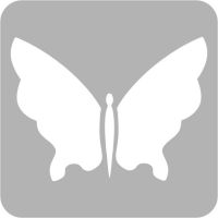 Motyl - Szablon do tatuażu brokatowego