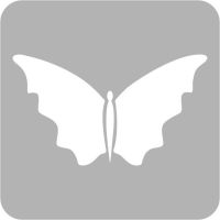 Motyl - Szablon do tatuażu brokatowego