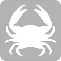 Krab - Szablon do tatuażu brokatowego