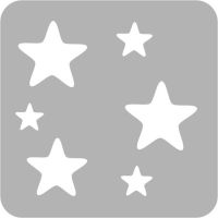 Gwiazdki - Szablon do tatuażu brokatowego