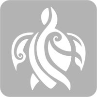 Żółw - Szablon do tatuażu brokatowego