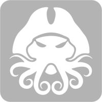 Pirat - Szablon do tatuażu brokatowego