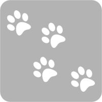 Łapki - Szablon do tatuażu brokatowego