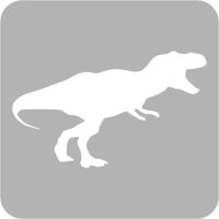 Dinozaur - Szablon do tatuażu brokatowego