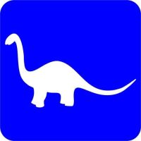 Dinozaur - Szablon do tatuażu brokatowego