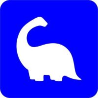 Dinozaur - Szablon do tatuażu brokatowego