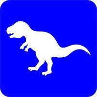Dinozaur - Szablon do tatuażu brokatowego