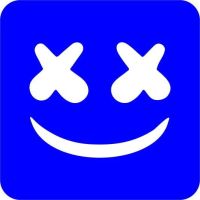 Marshmello - Szablon do tatuażu brokatowego