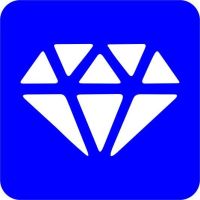 Diament - Szablon do tatuażu brokatowego